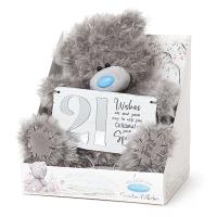 9" Holding 21st Birthday Plaque Me to You Bear Extra Image 1 Preview